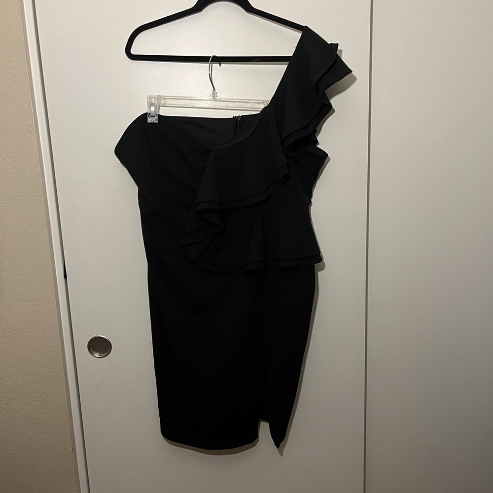 Black Elegant Forever 21 One Strap Cocktail Dress, New with Tags, Size 3X